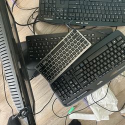 Monitor, keyboards
