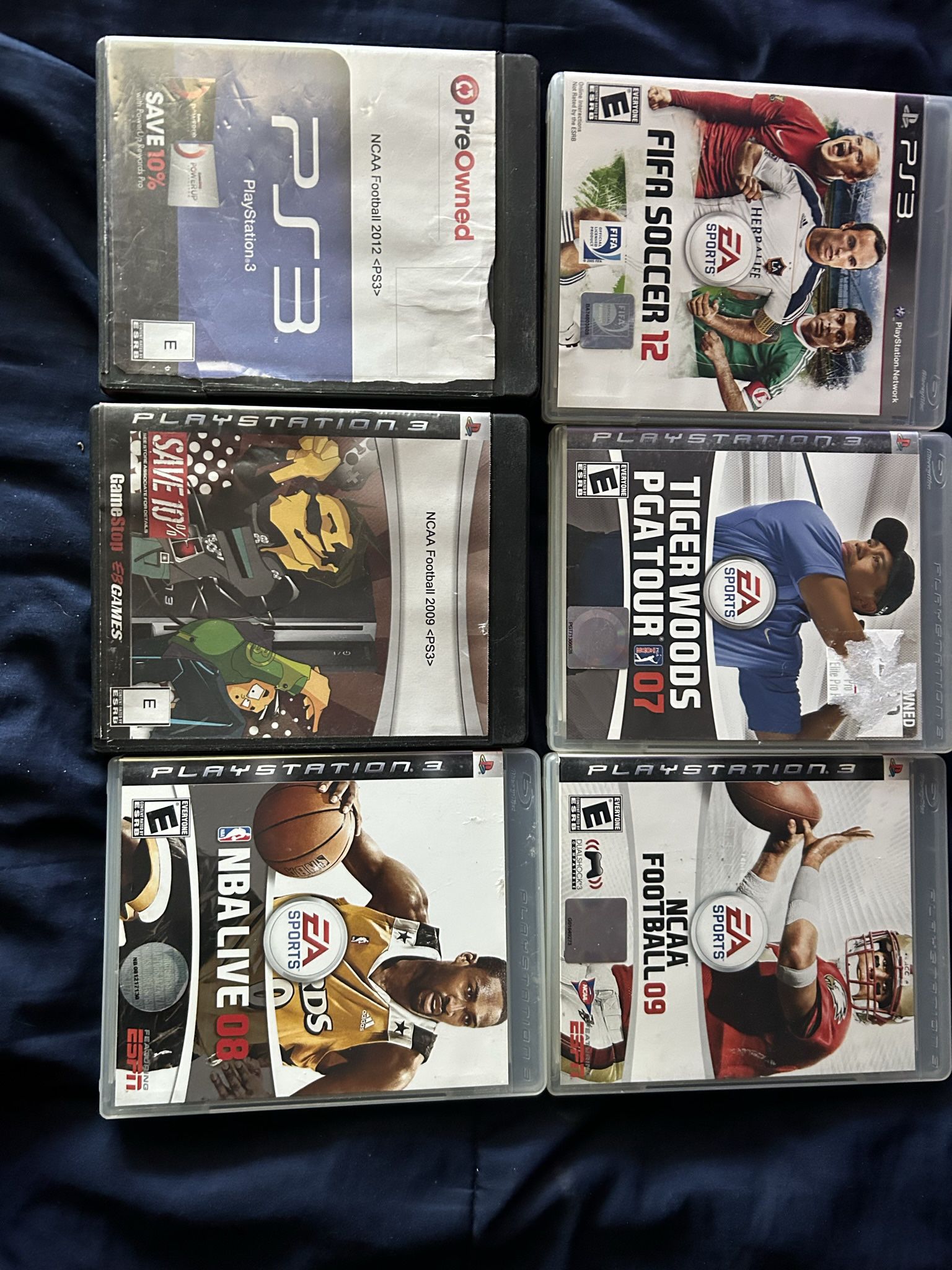 ps3 games Sports lot bundle- Includes 6!