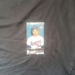 Nolan, Ryan Texas Rangers, Mother's  Cookies Card 