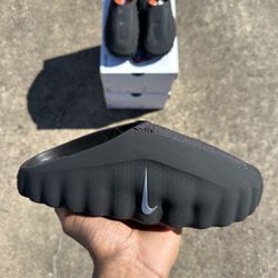 Nike Mind 001 Slide Black Chrome Size 8W,9W