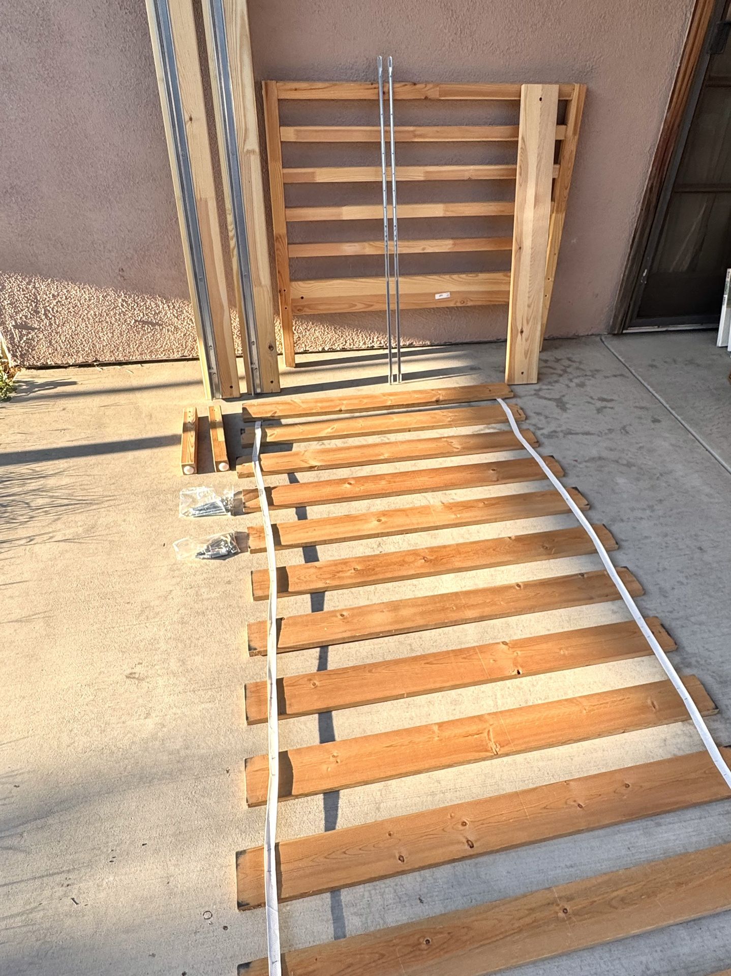 Twin Size Bed Frame & Wooden Slats