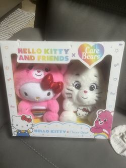 hello kitty & care bear collab plush