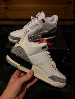 Jordan 3 White Cement Size 8 Men’s Sneakers