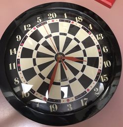 Dart Board Shaped Clock