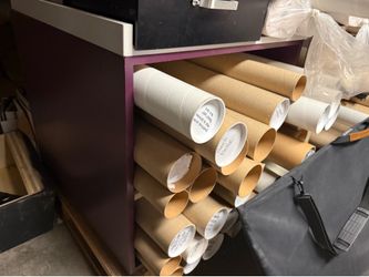 Tubes, shelves, binders, and foam core