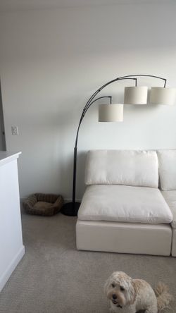 Lamp and single sofa