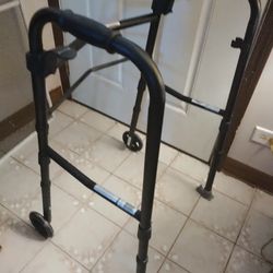 Black Aluminum Light Weight Folding Walker