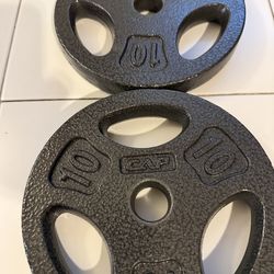 CAP Barbell Weight Plates 10 Lbs 2-Pack