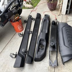 2018 Jeep Wrangler Unlimited Front Bumper And Running Boards steps 