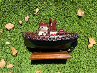 Vintage Tugboat Decor / Model Ship