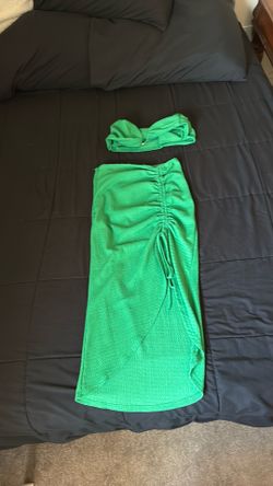Green two-piece