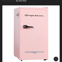 Frigidaire Retro Compact Fridge with Chiller, 3.2 cu ft Countertop Fridge with Built-In Bottle Opener, Compact Refrigerator for Office, Bedroom, Dorm 
