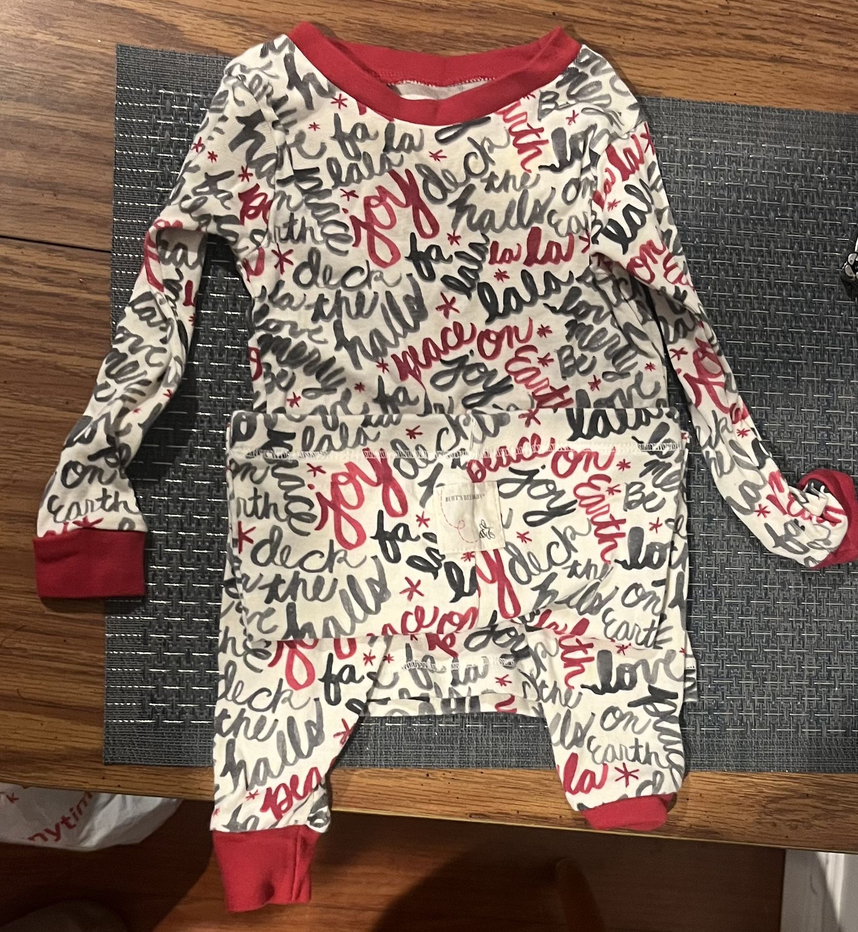 Kids clothes;Burt Bees baby pjs, Red dress, leggings
