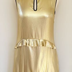 JUICY COUTURE gold Party Dress s.8 NEW