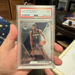 Zion Williamson - 2019 Panini Mosaic #209 RC - PSA 9 - Pelicans