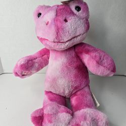 Build A Bear ~ Pink TOADally Tie Dye Frog 16" ~ New With Tags