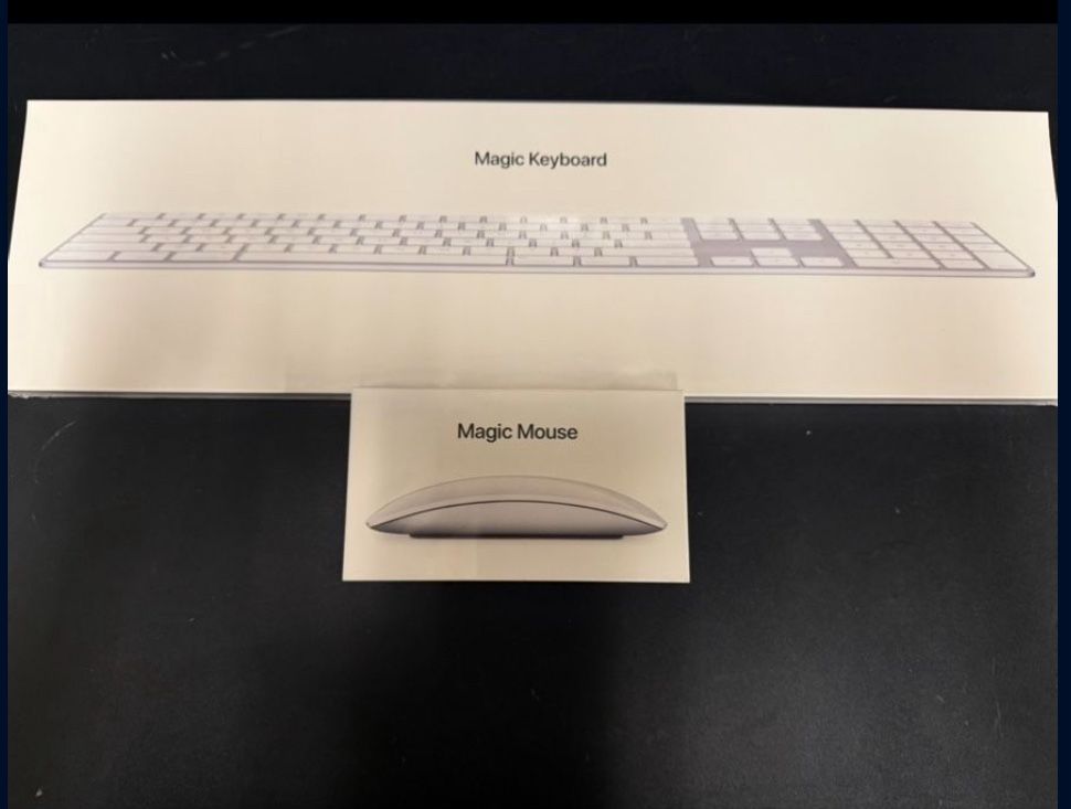 Apple Magic Keyboard & Magic Mouse Brand New In Box (sealed)