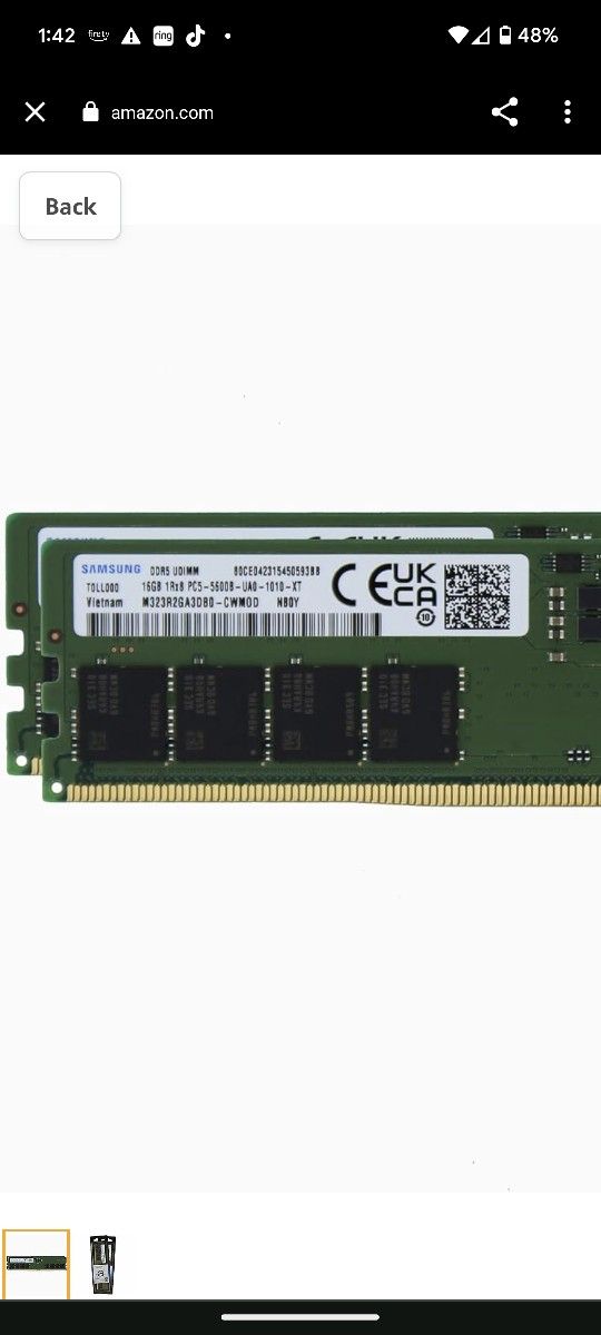 DDR5 RAM Samsung 32GB