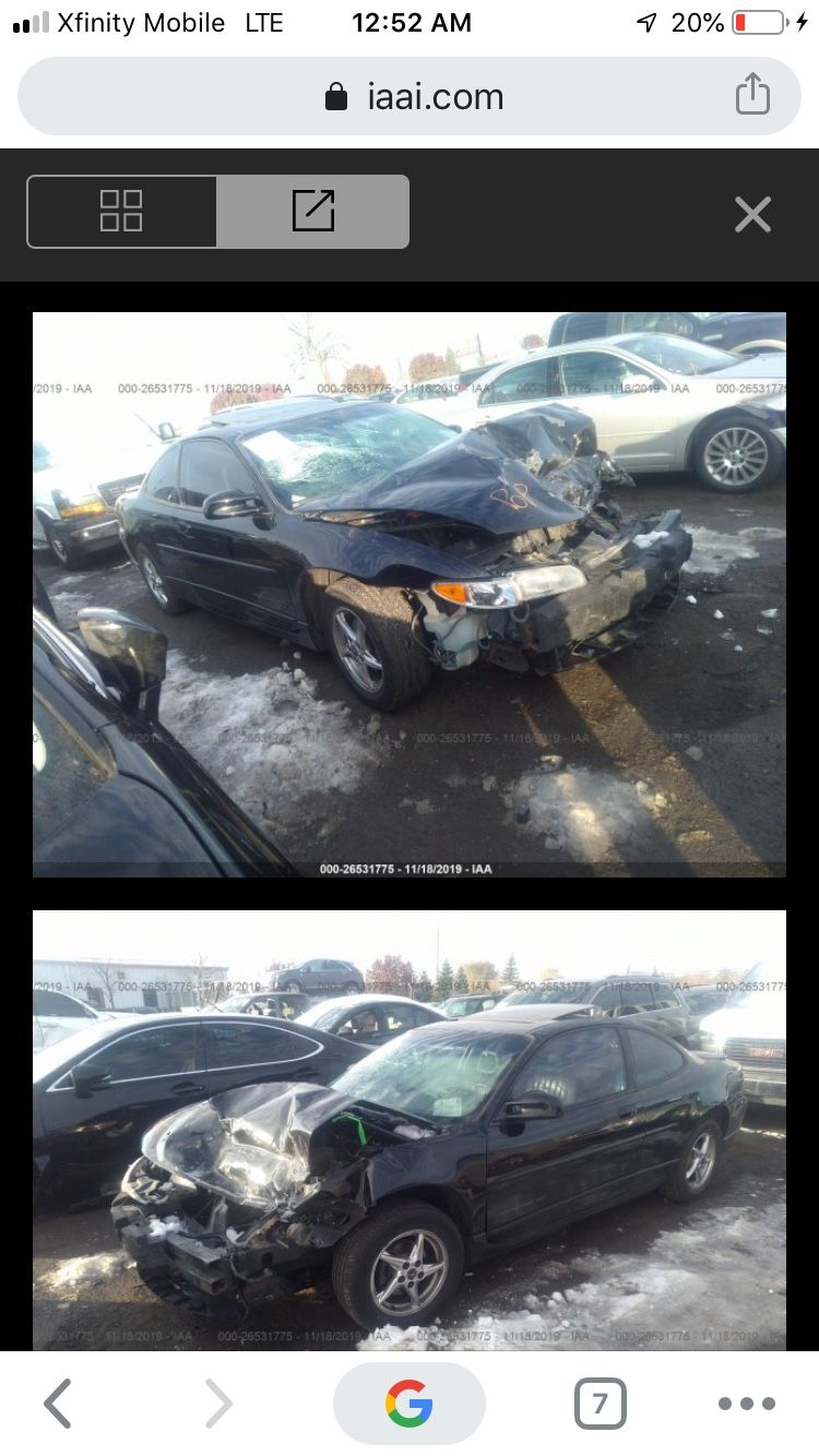 GRAND PRIX GT- 2001. -only 54,000 miles- for parts