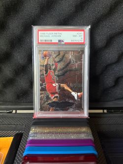 1996 Fleer Metal Michael Jordan #241 PSA 8