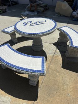 Classic Padres Concrete Patio Table