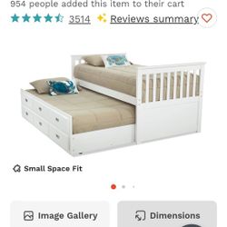 Bed Frame With Pull Out Bed Below 