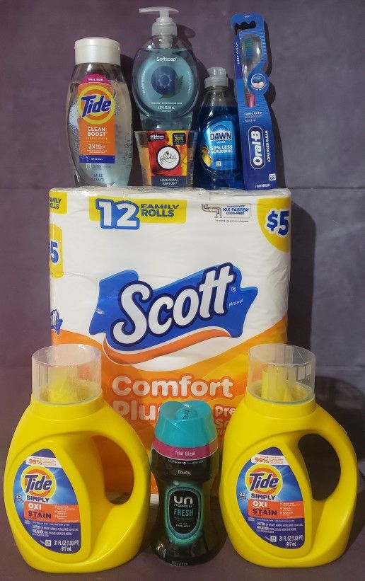 NASHVILLE, GA Lot Of 9 Tide Simply Household Bundle