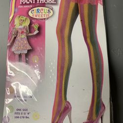 Rainbow Fishnet Pantyhose 