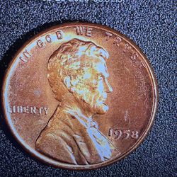 1958 PENNY MS / RED / UNCERCULATED 