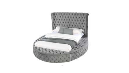 Hazel King Bed Gray