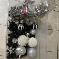 Black And White Christmas Ornaments 