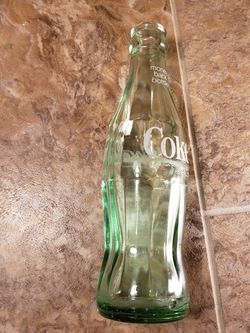 Vintage Coca Cola Coke 6.5 oz Green Glass Bottle 74 Columbus Ohio