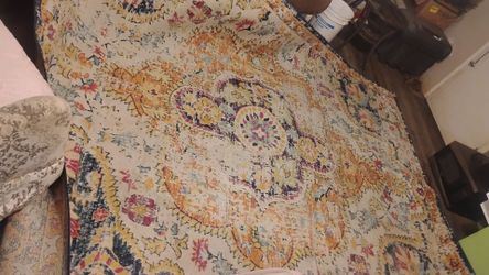 Boho Floral Medallion Area Rug
