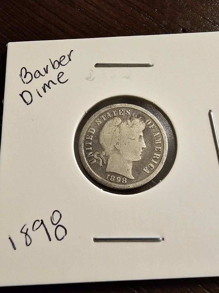 1898 Barber Dime