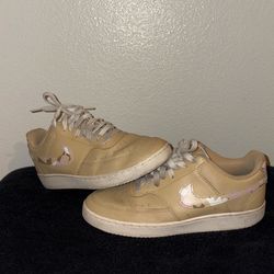 Tan/Pink Camo Nike Women Shoes
