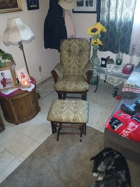 Rocking Chair With Footstool