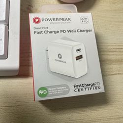 PD Charger FAST CHARGE Dual Port With USB charger