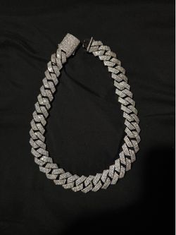 LAB diamond Cuban link chain