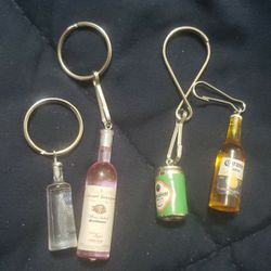 Wine And Liquor Keychains