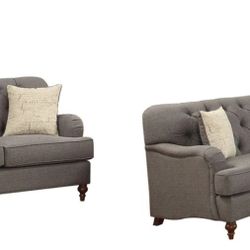 Acme Furniture Alianza Sofa & Loveseat Dark Gray 

