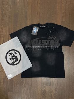 Hellstar Rhinestone Graphic T-Shirt Black