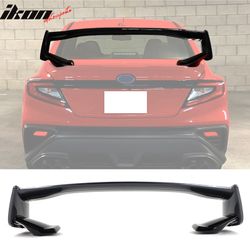 Fits 2022-2025 Subaru WRX STI Style Rear Trunk Spoiler Gloss Black & #P8Y Gray 5PCS