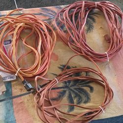 25ft, 50ft and heavy duty 50ft extension cords CASH ONLY