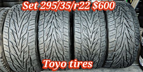 Semi new Set 2026 toyo tires 295/35/r22 ‼️ free instalation and balance ‼️