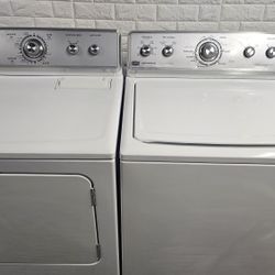 Great Working Heavy Duty Maytag Washer And Dryer Set 