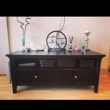 🎄✨Black Tv, Stand Solid Good Quality, Sturdy Wood