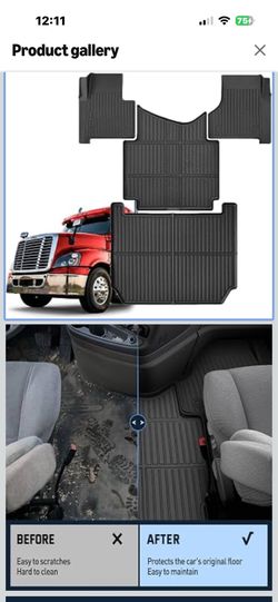 Brand New Heavy Duty All Weather Floor Liners for 08-17 Freightliner Cascadia (AT)