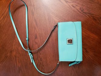 Turquoise Dooney & Burke purse