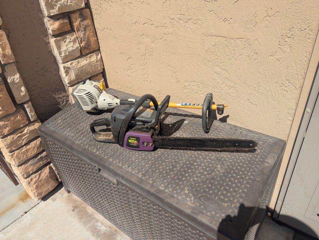 Chainsaw And Trimmer For Parts Only