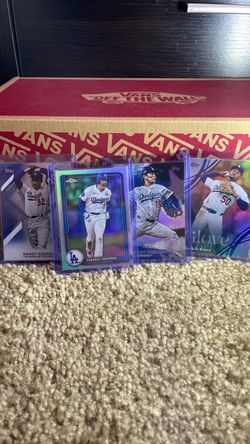 LA Dodgers Topps Baseball Card Lot of 4